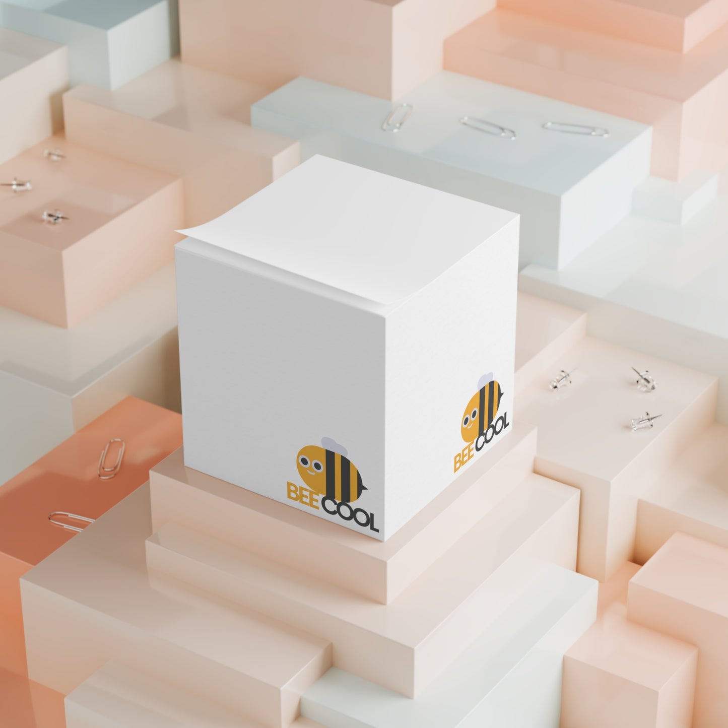 Bee Cool Note Cube - Fun Sticky Notepad for Creative Minds