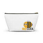 Bee Cool Accessory Pouch — Cute Bee Zipper Cosmetic Bag