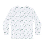 Men's Long Sleeve Shirt - Minimal Green Vine Allover Print