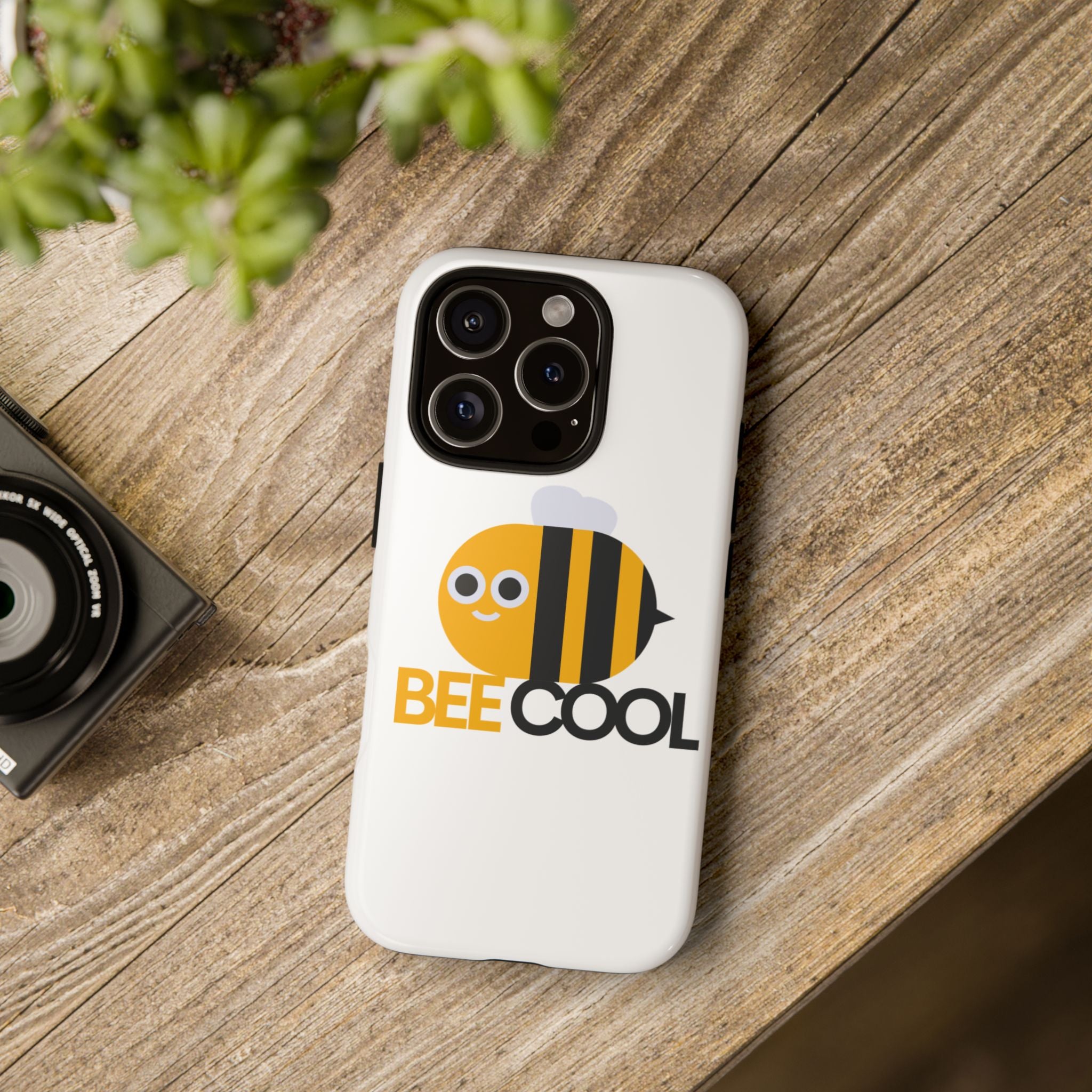 Bee Cool iPhone Case, Cute Bee Phone Cover, Fun Smartphone Protector, Unique Gift for Bee Lovers, Playful Tech Accessory