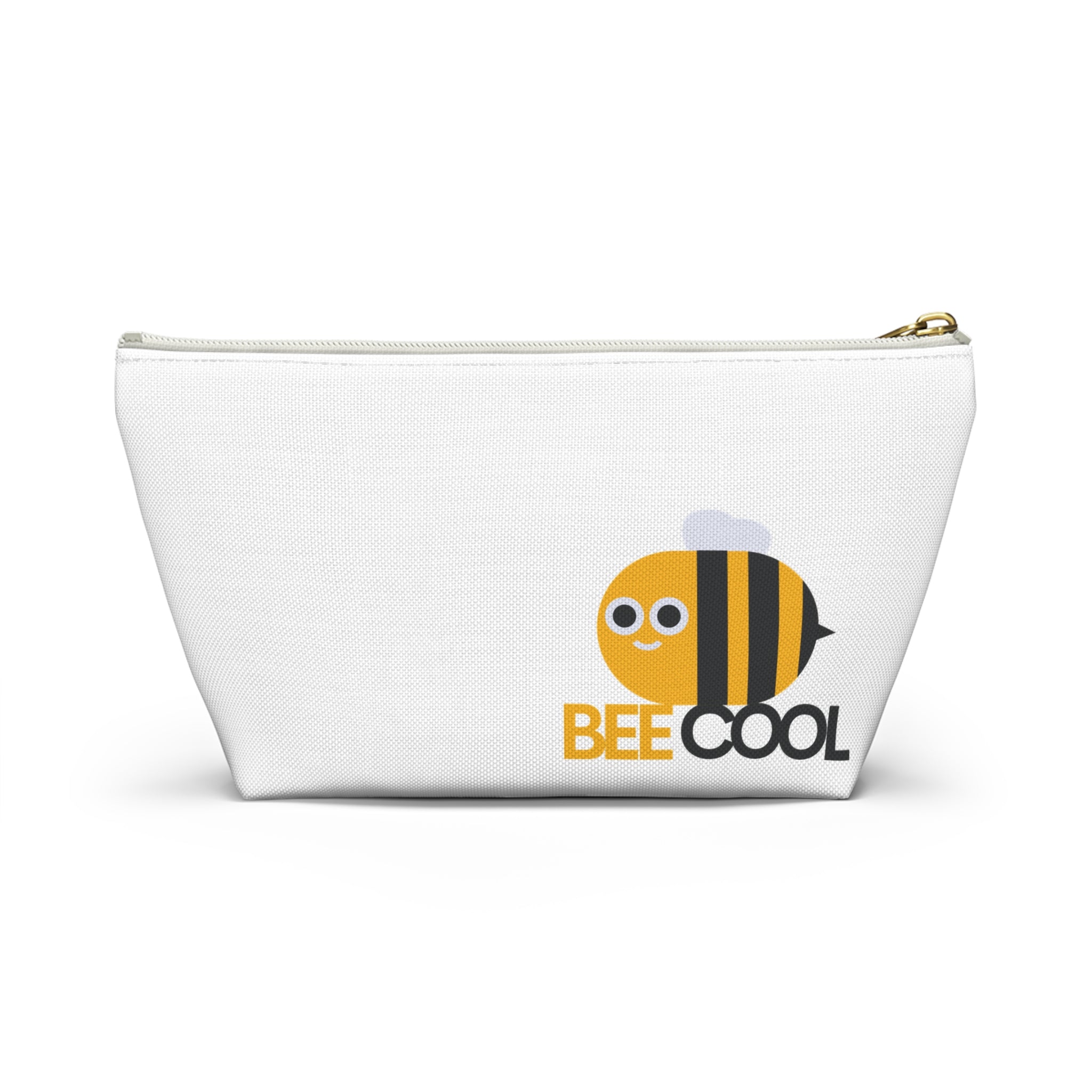 Bee Cool Accessory Pouch — Cute Bee Zipper Cosmetic Bag