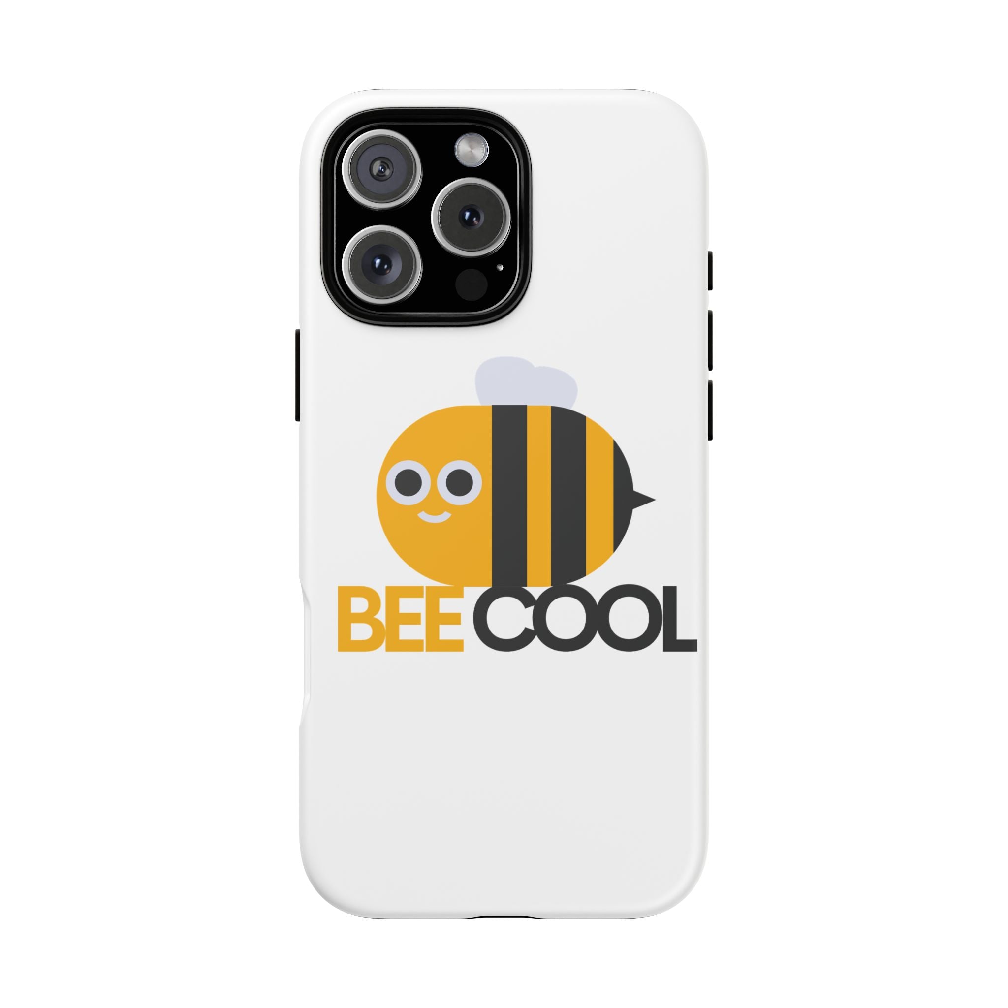 Bee Cool iPhone Case, Cute Bee Phone Cover, Fun Smartphone Protector, Unique Gift for Bee Lovers, Playful Tech Accessory