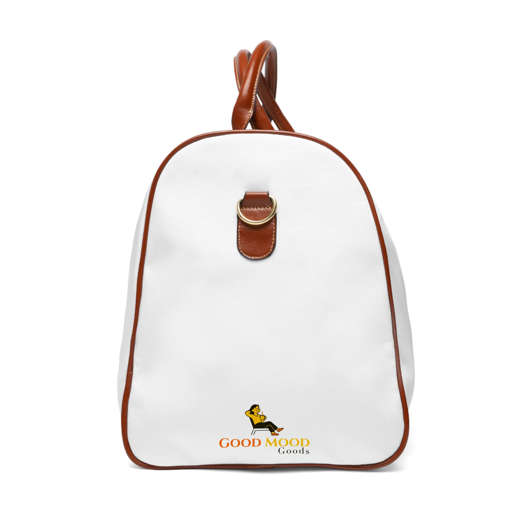 Bee Cool Waterproof Travel Bag — Cute Bee Print Duffle for Weekend Trips
