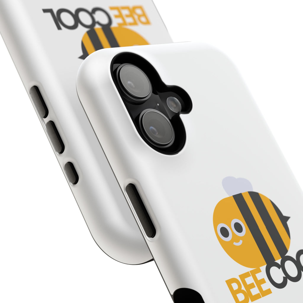 Bee Cool Phone Case, Impact-Resistant Case for Bee Lovers, Cute Bee Phone Cover, Unique Gift for Nature Enthusiasts, Fun Spring Accessory