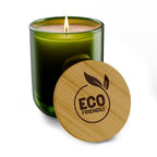 Eco-Friendly Scented Soy Candle - 14oz Engravable Bamboo Lid