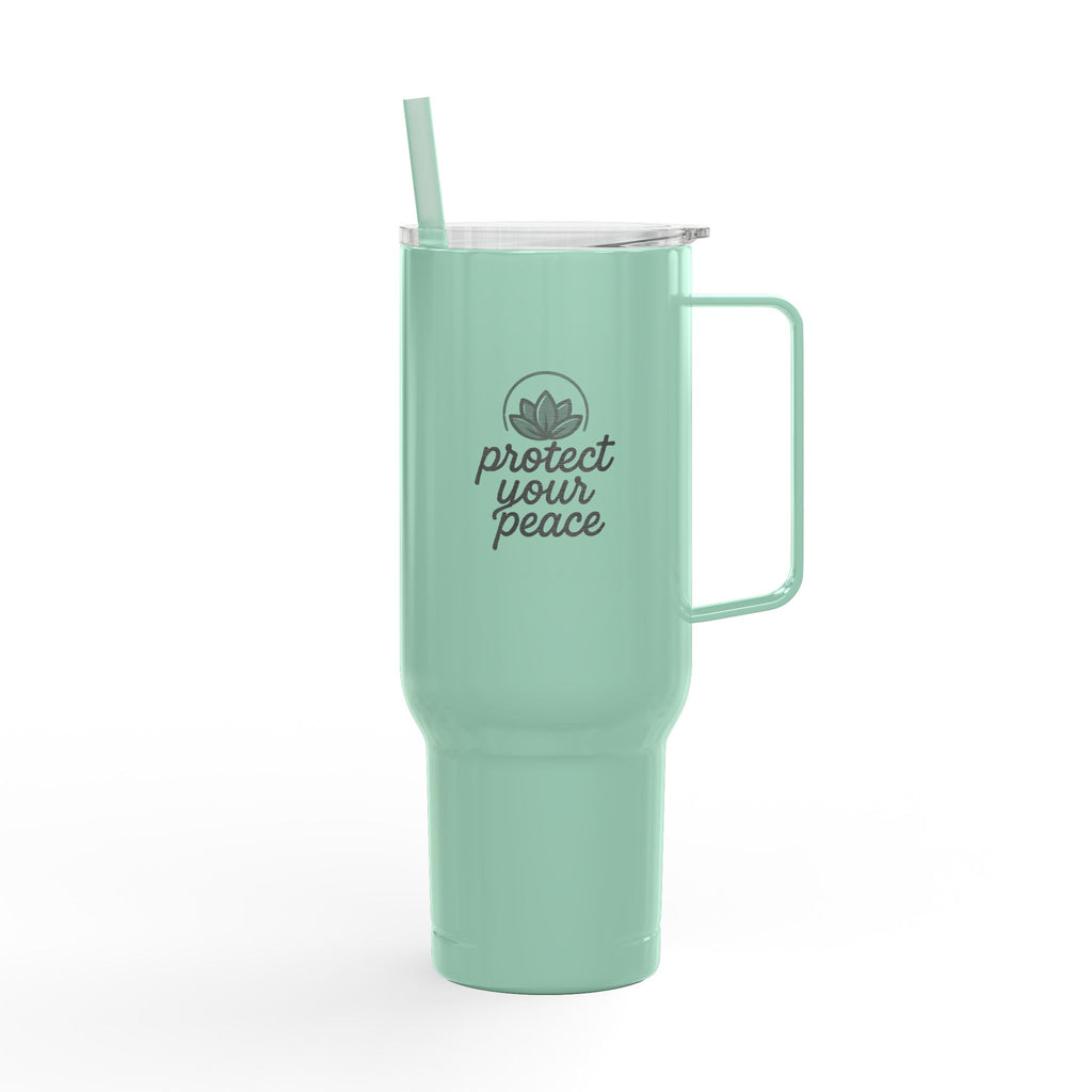 Engraved Insulated Tumbler - Protect Your Peace, Perfect for Travel, Outdoor Adventures, Eco-Friendly Gift, Personalized Drinkware, [...]