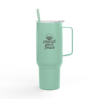 Engraved Insulated Tumbler - Protect Your Peace, Perfect for Travel, Outdoor Adventures, Eco-Friendly Gift, Personalized Drinkware, [...]