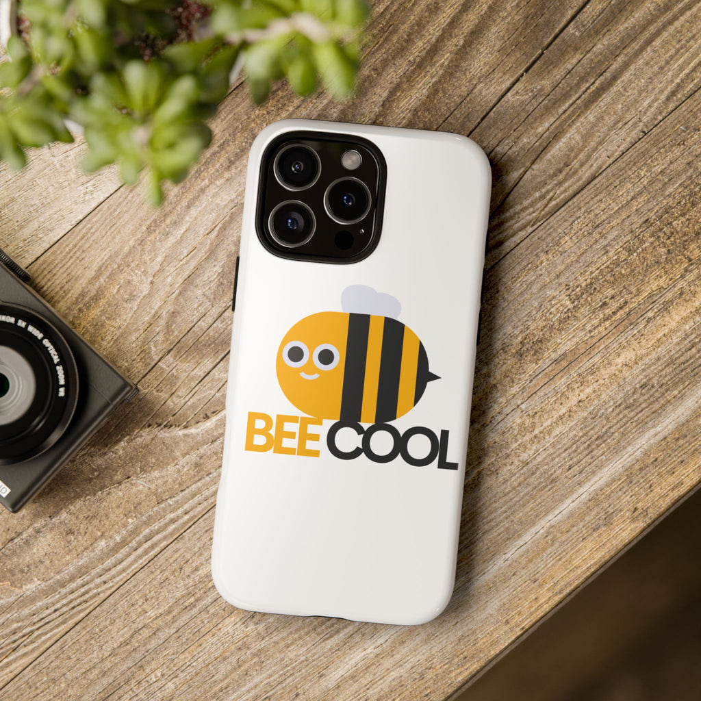 Bee Cool iPhone Case, Cute Bee Phone Cover, Fun Smartphone Protector, Unique Gift for Bee Lovers, Playful Tech Accessory