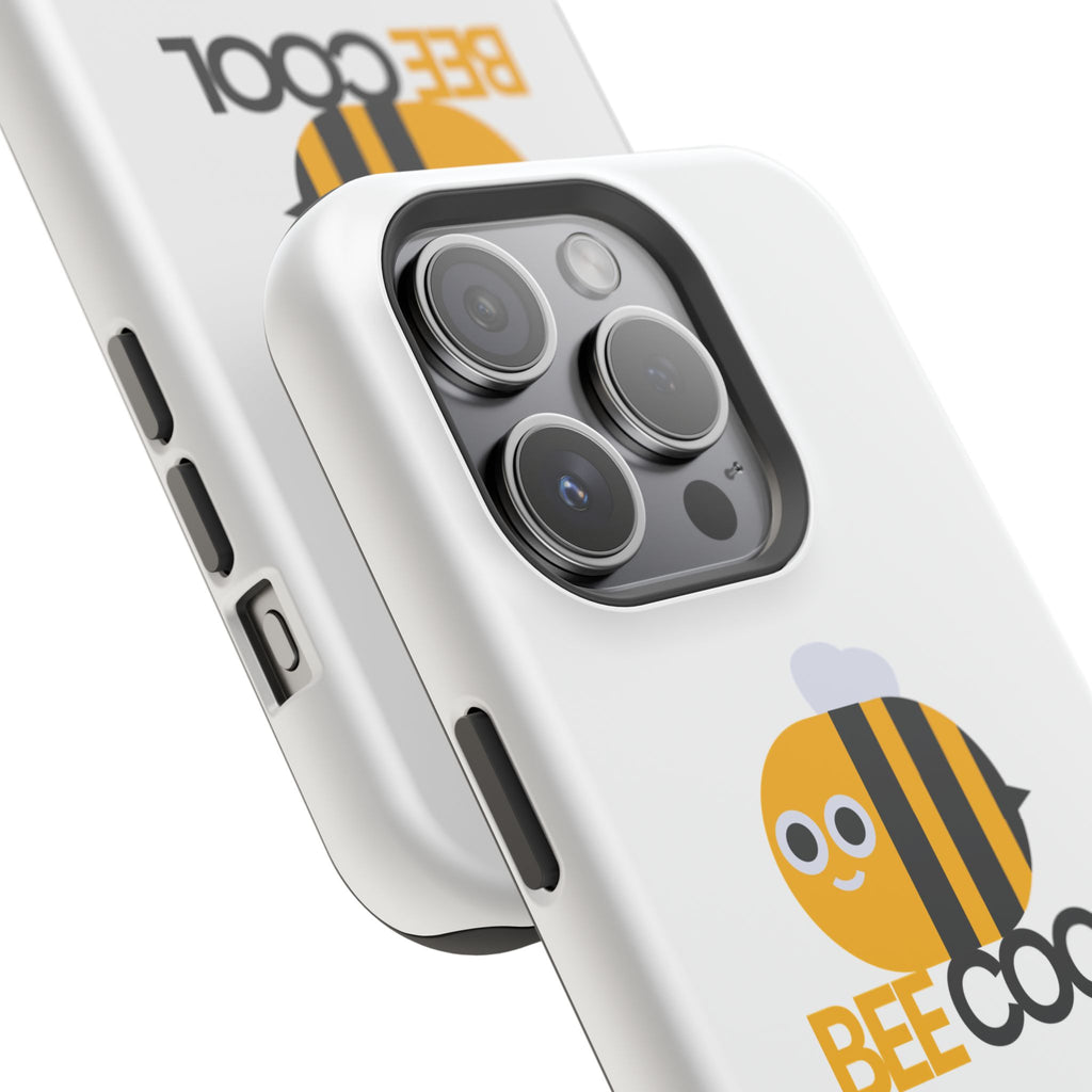 Bee Cool Phone Case, Impact-Resistant Case for Bee Lovers, Cute Bee Phone Cover, Unique Gift for Nature Enthusiasts, Fun Spring Accessory