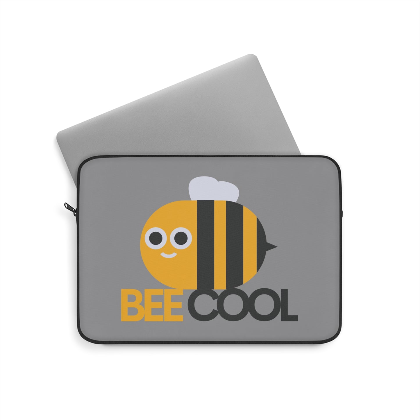 Bee Cool Laptop Sleeve, Cute Laptop Case, Bee Design Sleeve, Cool Tech Accessory, Funny Gift for Students, Eco-Friendly Laptop Bag