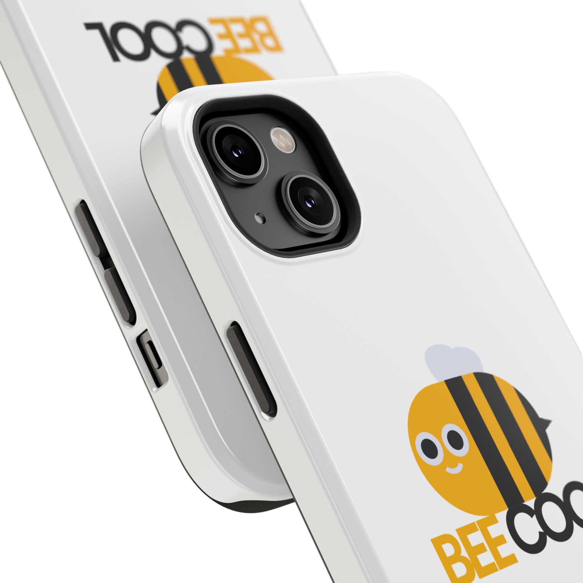 Bee Cool Phone Case, Impact-Resistant Case for Bee Lovers, Cute Bee Phone Cover, Unique Gift for Nature Enthusiasts, Fun Spring Accessory